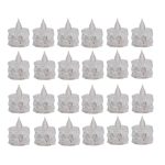 پک 24 عددی شمع led کریستالی شفاف مدل دیاموند