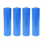 پک 4 عددی باتری لیتیوم یون 3.7 ولت قابل شارژ سولونیکس مدل ICR 18650 ظرفیت 2200 میلی آمپر