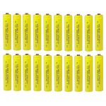 پک 20 عددی باتری شارژی نیم قلمی سولونیکس مدل صنعتی Ni-Cd