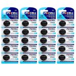 پک 20 عددی باتری سکه ای پی‌کی سل مدل CR2032 3V Lithium Manganese