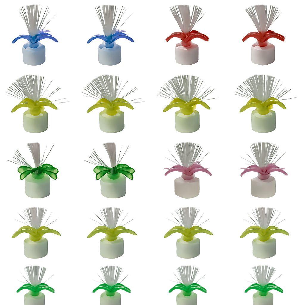 پک 24 عدی شمع وامر led مدل فیبرنوری چشمک زن