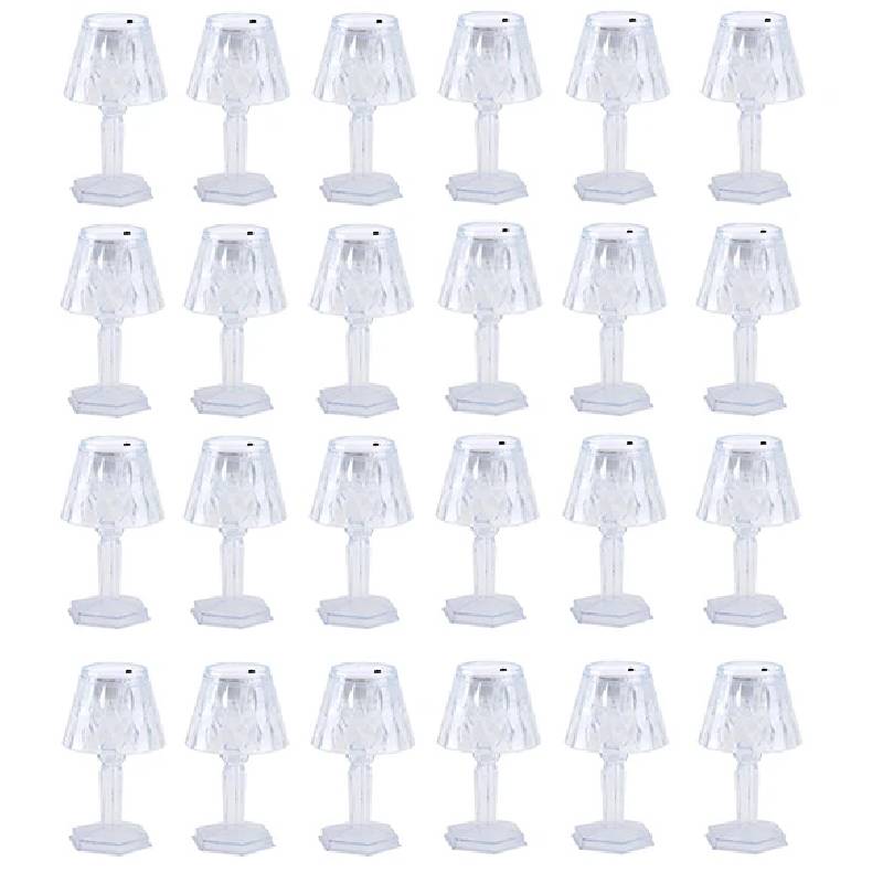 پک 24 عددی شمع ال ای دی مدل دیاموند طرح پایه دار