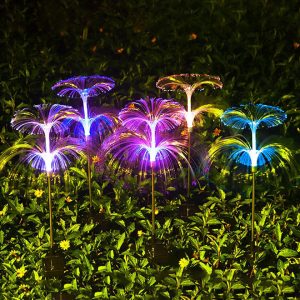 چراغ پارکی خورشیدی سولونیکس مدل قاصدک کد 02 بسته 2 عددی