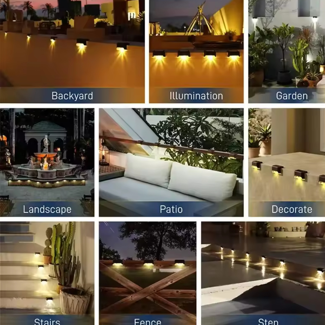 چراغ پارکی خورشیدی طرح لب پله ای مدل Patio Planet(12)