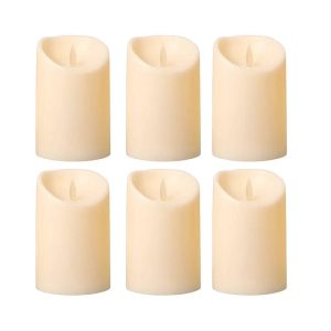 پک 6 عددی شمع ال ای دی مدل متحرک کد 10