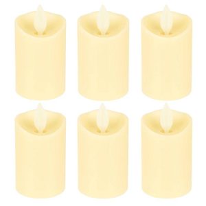 پک 6 عددی شمع ال ای دی مدل شعله متحرک کد 07
