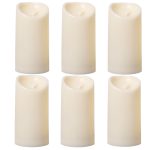 پک 6 عددی شمع ال ای دی مدل شعله متحرک کد 15