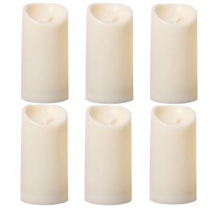 پک 6 عددی شمع ال ای دی مدل شعله متحرک کد 15