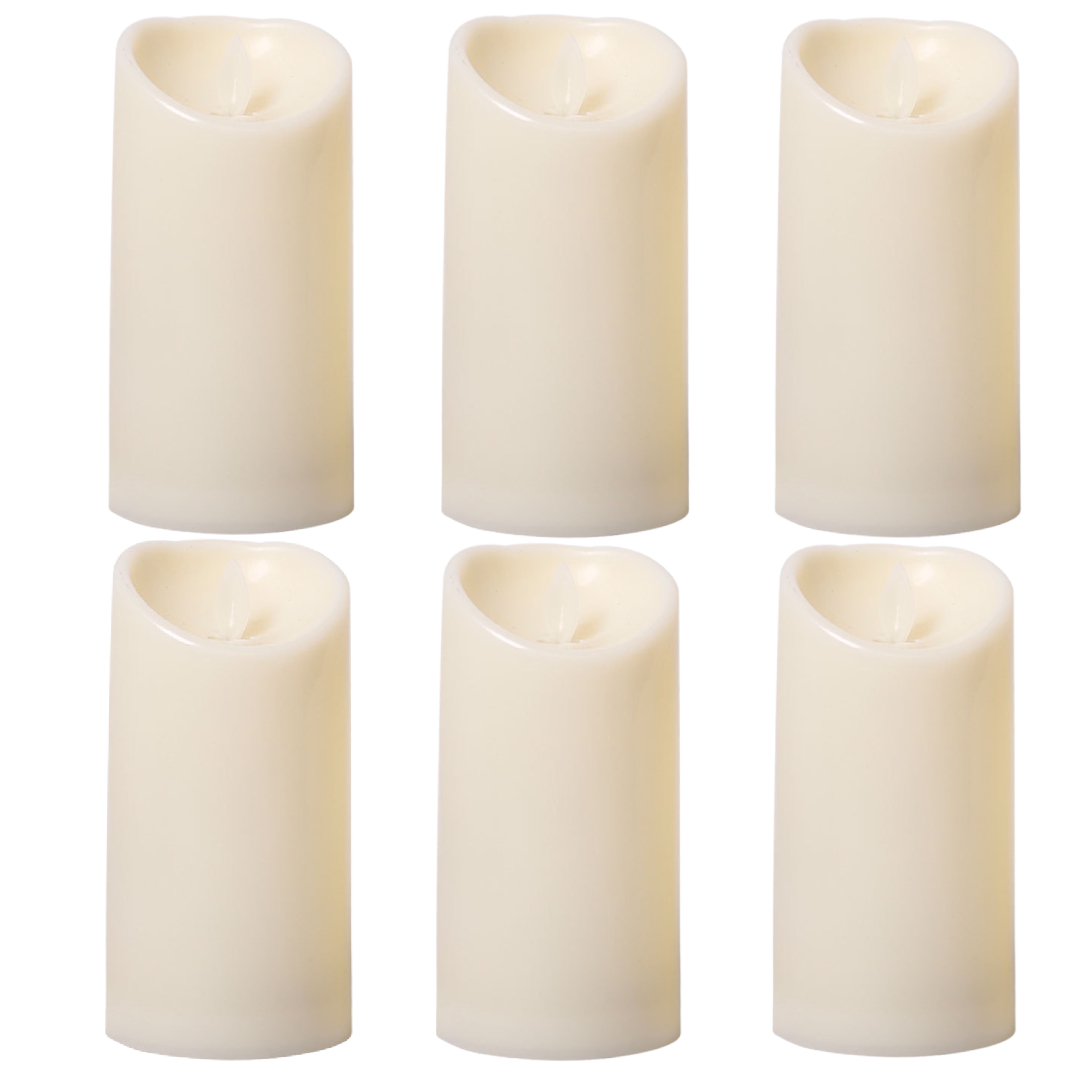 پک 6 عددی شمع ال ای دی مدل شعله متحرک کد 15 پک 6 عددی شمع ال ای دی مدل شعله متحرک کد 15