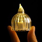 شمع LED مدل کریستالی شفاف ارزان