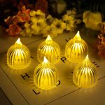 قیمت شمع LED مدل کریستالی شفاف