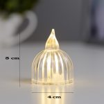 خرید شمع ال ای دی مدل کریستالی شفاف طرح SUN