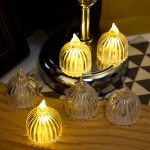 قیمت شمع ال ای دی مدل کریستالی شفاف