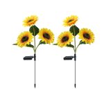 چراغ پارکی خورشیدی سولونیکس مدل گل آفتابگردان