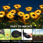 چراغ خورشیدی مدل گل آفتابگردان ارزان