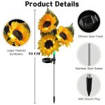 بهترین چراغ خورشیدی مدل گل آفتابگردان