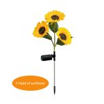 چراغ باغی خورشیدی مدل گل آفتابگردان