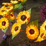 چراغ خورشیدی پارکی سولونیکس مدل گل آفتابگردان