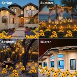 قیمت چراغ خورشیدی باغی سولونیکس مدل گل آفتابگردان