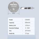 خرید باتری سکه ای لیتیومی PKCELL مدل CR2450
