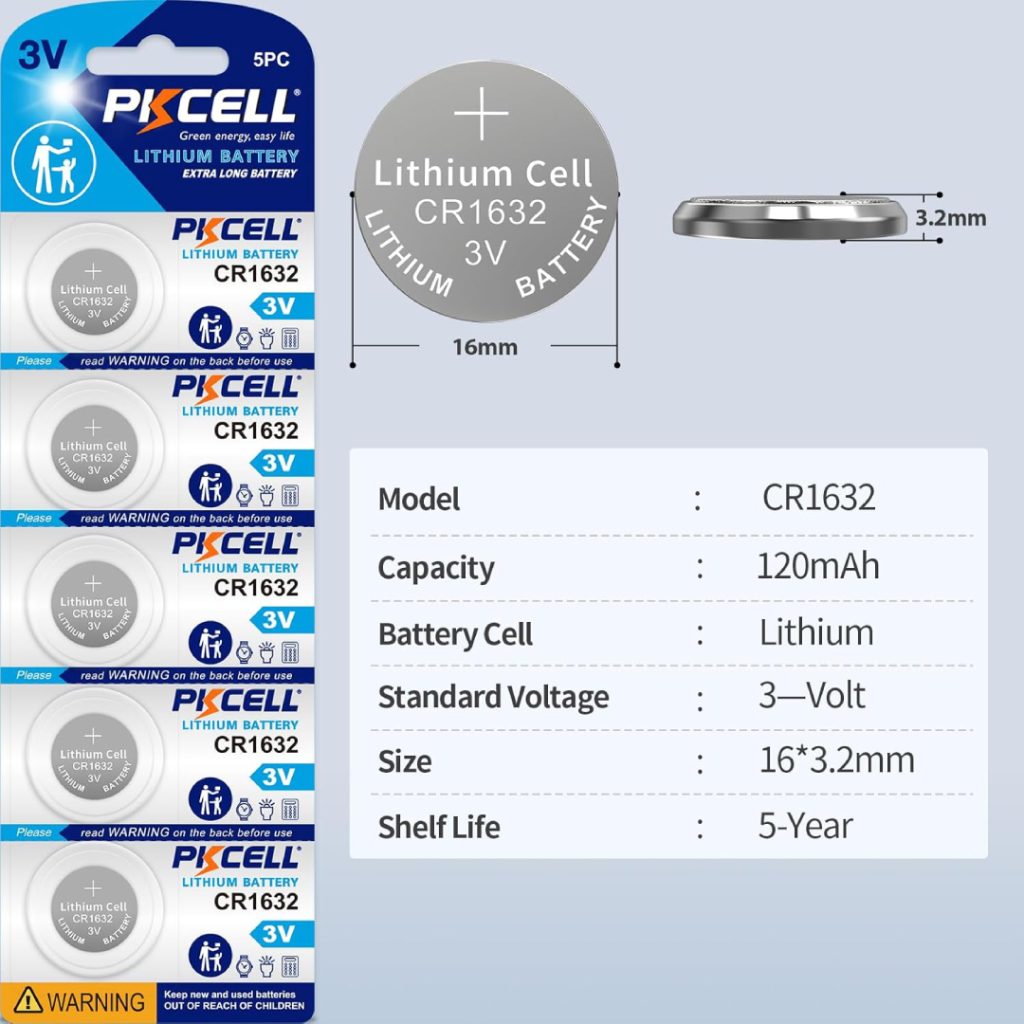 باتری سکه ای لیتیومی PKCELL مدل CR1632